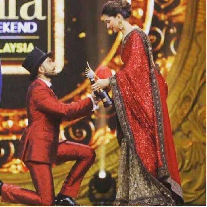Remember this adorable moment from IIFA 2015, when Bollywood actor Ranveer Singh went down on his knees in front of the whole world for his lady love!