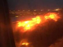 Video: Singapore Airlines flight catches fire during emergency landing