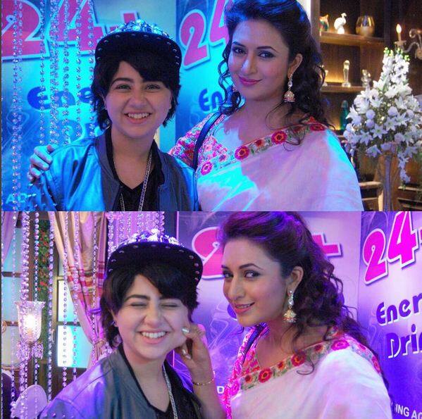 Both are seen doing off screen ‘Nautanki’ and masti on the sets of 'Ye Hai Mohabbatein'