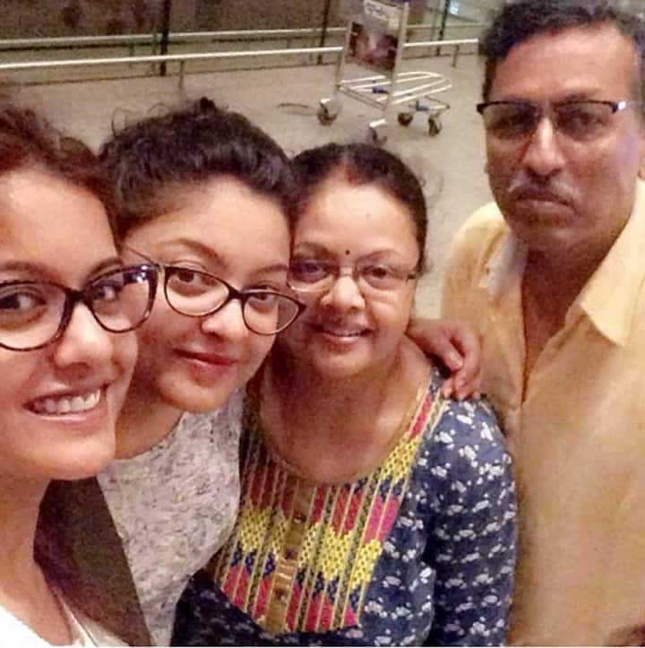 Tanushree with her family