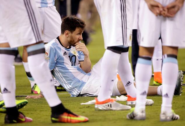 And finally, when the man gave his everything to make Argentina hold the Copa America cup. (Image Courtesy: AP) 