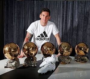 When he became the only footballer to win five Fifa Ballond'Or Awards. (Image Courtesy: Instagram)