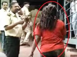 Watch: Drunk Nigerian woman tied with rope after she attacks shopkeepers in Bengaluru