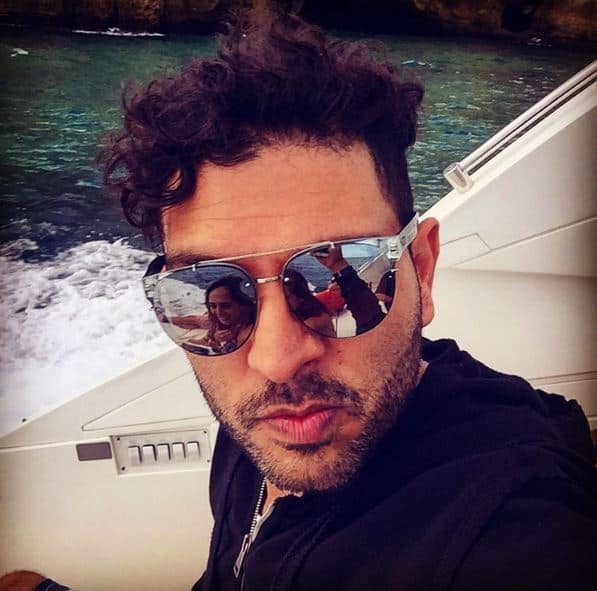 Before this, we broke the news to you that yuvi has gone a cruise trip with hazel keech! This Photo was shared by yuvi on his instagram account!
