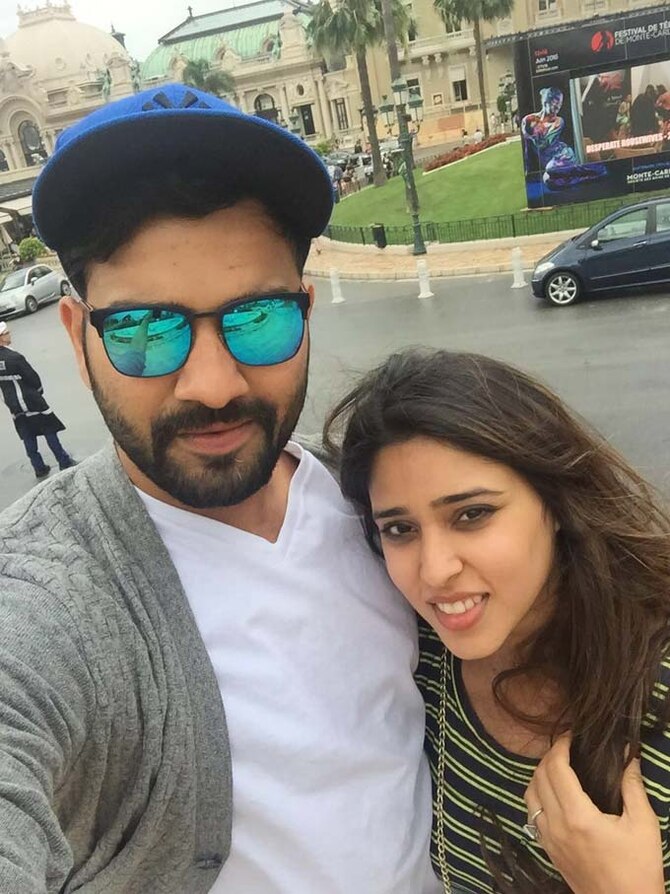 Don't Miss Rohit Sharma And Ritika Sajdeh's Honeymoon Pictures!