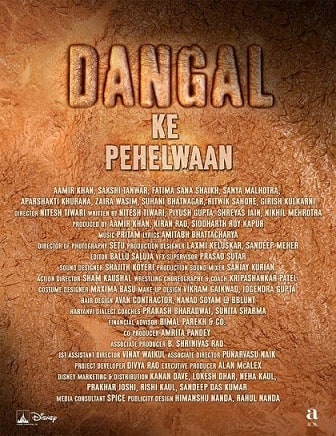 The girls posing with Aamir Khan will be playing the role of his daughters, Geeta Phogat and Babita Kumari. Film will release on 23rd December 2016 in theaters