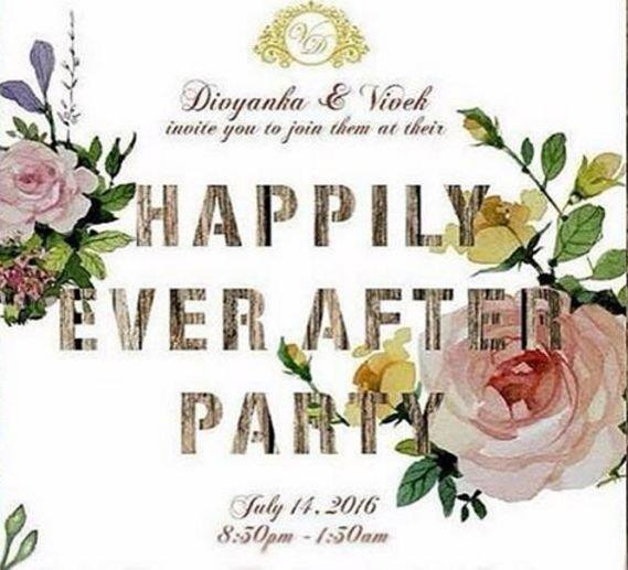 Here comes post marriage celebreation of duo in mumbai and look at the etheral Reception invitation card!