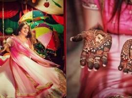 Divyanka Tripathi dazzles in elegant pink lehenga during her 'Mehendi' Divyanka Tripathi dazzles in elegant pink lehenga during her 'Mehendi'