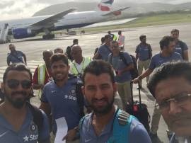 In Pics: Team India Reaches West Indies, Share Pictures In Pics: Team India Reaches West Indies, Share Pictures