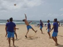 WATCH: Virat Kohli & Co. play beach volleyball in West Indies