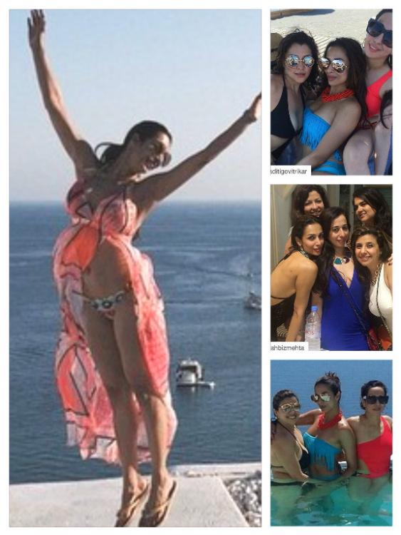 Malaika Arora Flaunts Her Bikini Body During Her Maldives Trip