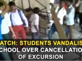 Watch: Students vandalise school over cancellation of excursion Watch: Students vandalise school over cancellation of excursion