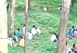 Watch: Jharkhand college students caught doing mass-cheating during exam