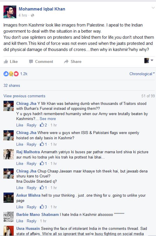 Iqbal Khan compares Kashmir with Palestine in a controversial post!