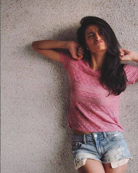 Seems like she is in some dancing mood!