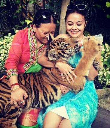 Devoleena with her mom