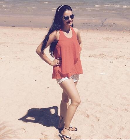 Devoleena is having fun and enjoying to the fullest 