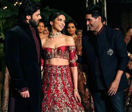 Fawad Khan, Deepika Padukone and Manish Malhotra
