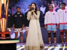 WATCH: Sunny Leone sings National Anthem at Pro Kabaddi League