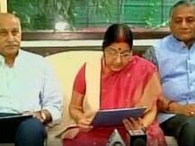 Kashmir will never be a part of Pakistan: Sushma Swaraj hits back at Nawaz Sharif