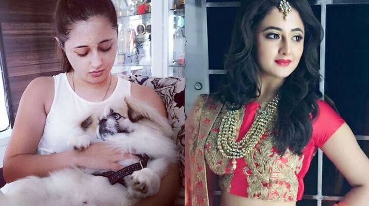Rashmi Desai, without and with makeup!