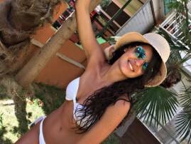 Aly Goni aka Romi's ex-girlfriend sizzles in white bikini Aly Goni aka Romi's ex-girlfriend sizzles in white bikini