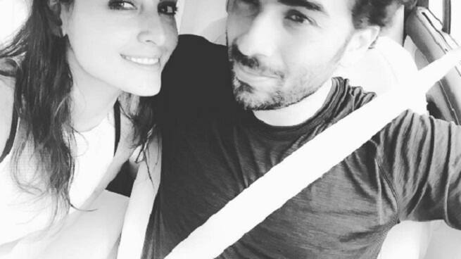 Mandana Karimi with her boyfriend