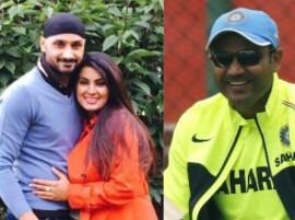 Virender Sehwag's funny way of wishing Harbhajan Singh on becoming father Virender Sehwag's funny way of wishing Harbhajan Singh on becoming father