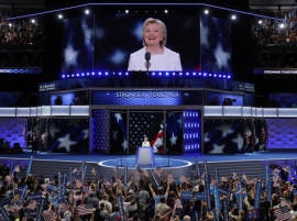 Clinton's pledge: Steady hand at 'moment of reckoning' Clinton's pledge: Steady hand at 'moment of reckoning'