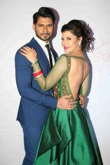 Former Bigg Boss contestant Sambhavna Seth dazzles in green gown at her reception 