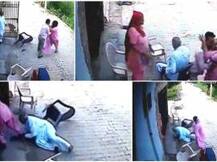 Shocking footage: Watch how this woman mercilessly beats husband & in-laws in Gurgaon