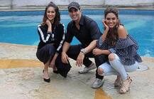 Akshay Kumar, Ileana D'Cruz And Esha Gupta's 'Rustam' Photoshoot