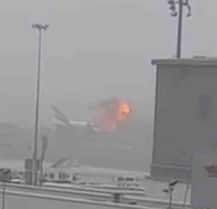 Plane Explodes After Emergency Landing At Dubai Airport