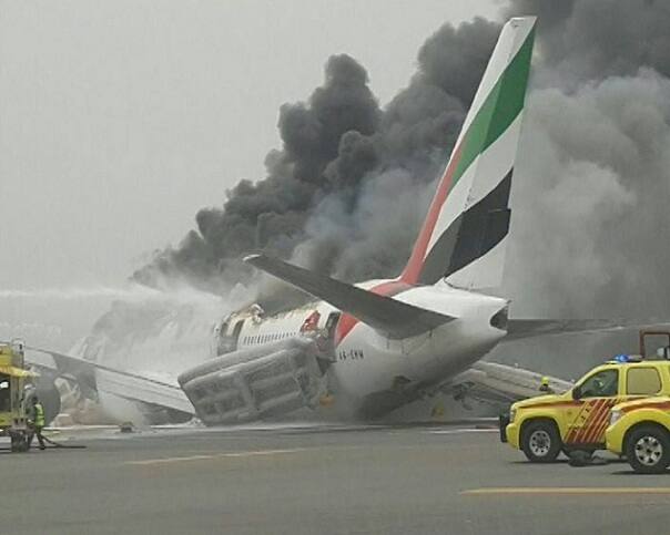 Plane Explodes After Emergency Landing At Dubai Airport Plane Explodes After Emergency Landing At Dubai Airport
