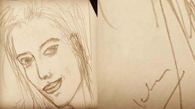 Well! Salman’s signature is visible on the portrait when you see the left down corner of the sketch
