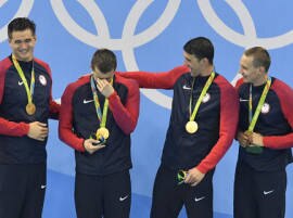 Crying Americans: US swimmers get emotional at Rio Olympic Games