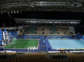 Rio Olympics: Water of diving pool turns green Rio Olympics: Water of diving pool turns green