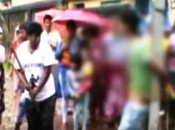 Shocking video! 26-year-old man tied to lamp post, thrashed for stealing mobile