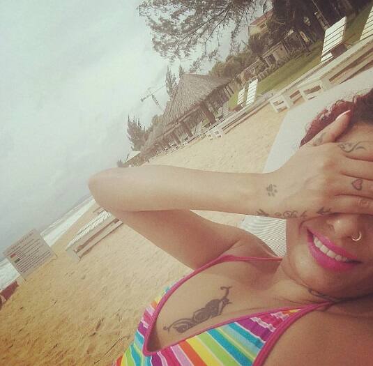 Diandra who is currently holidaying in Vietnam, shared some bikini pictures on flaunting her figure 
