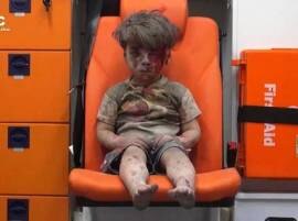 Haunting Image Of Syrian Boy Rescued From Aleppo Rubble  Haunting Image Of Syrian Boy Rescued From Aleppo Rubble