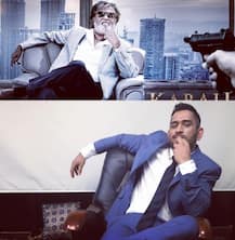 When Dhoni posed like Rajinikanth
