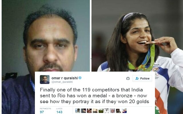 Pakistani journalist mocks Sakshi Malik's win, gets thrashed on Twitter Pakistani journalist mocks Sakshi Malik's win, gets thrashed on Twitter