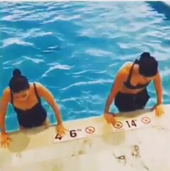 WATCH: Katrina Kaif & Alia Bhatt sets the temperature soaring while working out inside a pool! WATCH: Katrina Kaif & Alia Bhatt sets the temperature soaring while working out inside a pool!