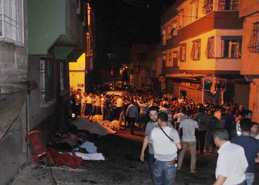 30 killed, 94 hurt in suspected suicide attack at wedding in Turkey 30 killed, 94 hurt in suspected suicide attack at wedding in Turkey