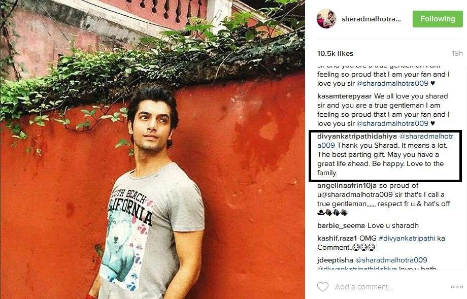 Divyanka Tripathi's REPLY to Sharad is quite bitter !