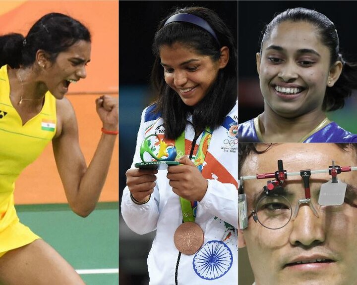 Rio Effect: Khel Ratna for 4, Arjuna Awards for 16, Dronacharya Award for 6 PV Sindhu, Sakshi Malik Rio Effect: Khel Ratna for 4, Arjuna Awards for 16, Dronacharya Award for 6 PV Sindhu, Sakshi Malik