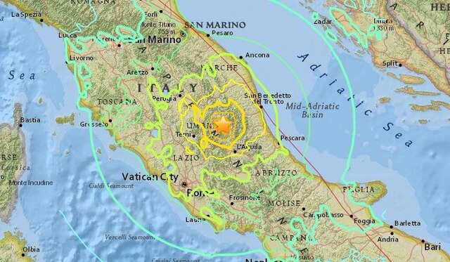 Magnitude 6.1 quake rattles Rome, central Italy