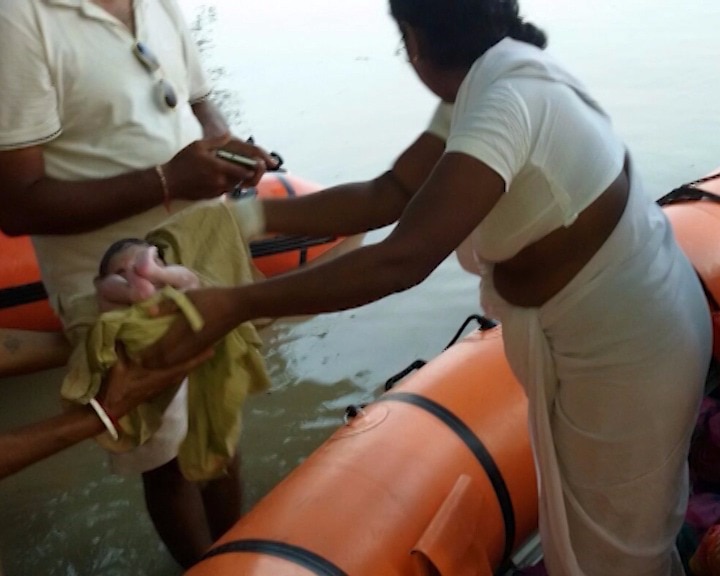Bihar floods: NDRF help woman deliver baby on board its boat