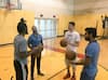 IN PICS: Ravichandran Ashwin, Shikhar Dhawan & Bhuvneshwar Kumar Learn Basketball With Miami Heats