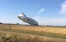 Watch: Airlander 10, the world's largest aircraft, crashes into the ground